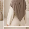 Premium Jersey Hijab – Taupe – zweite Ansicht | ZAVRYNE Deutschland