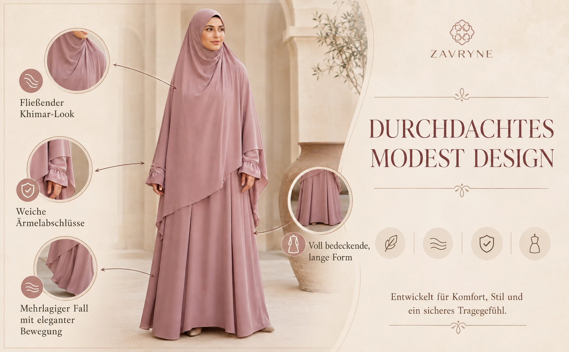 Durchdachtes Modest Design