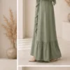 Rüschen Still-Abaya – Sage – zweite Ansicht | ZAVRYNE Deutschland