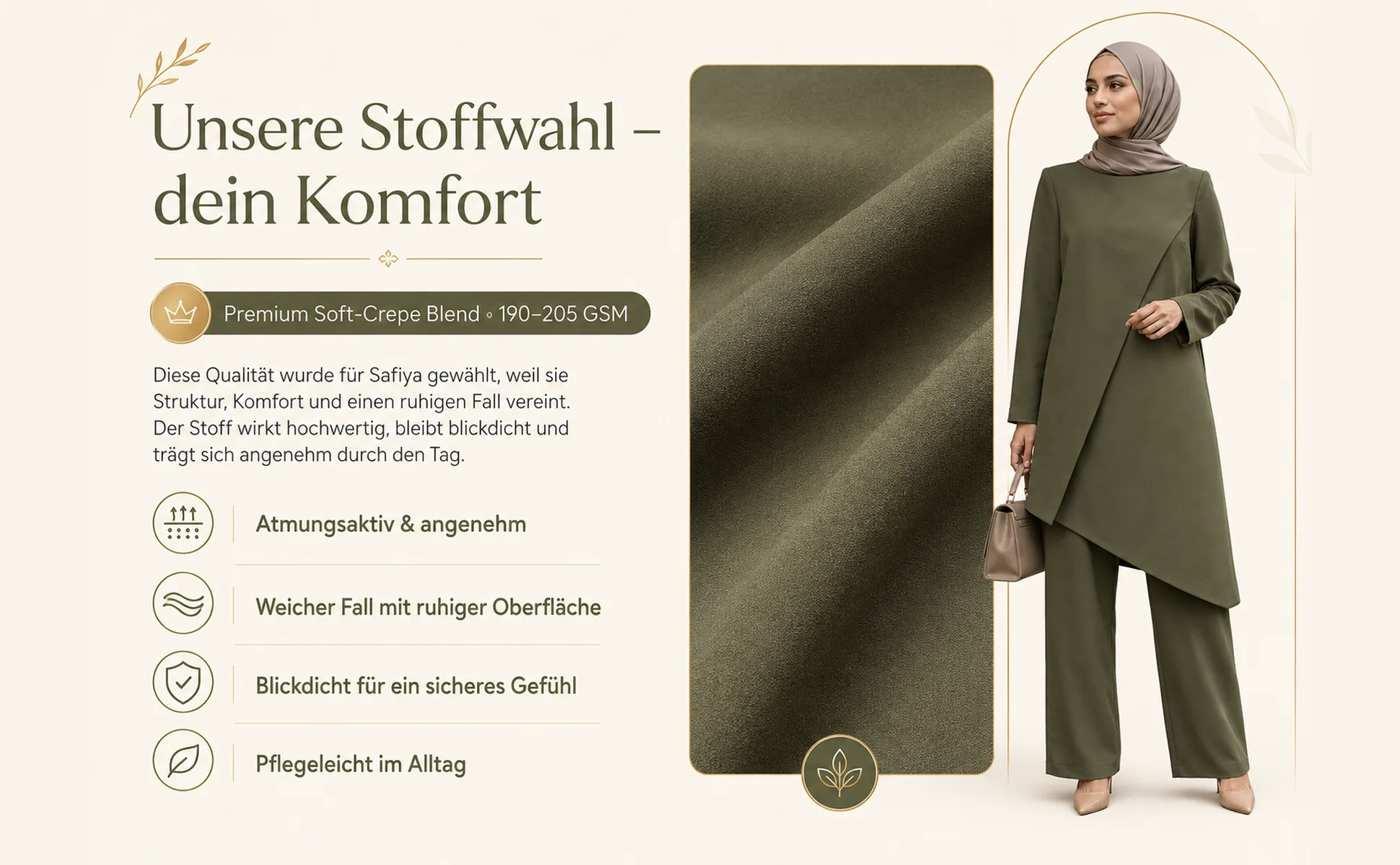 Unsere Stoffwahl – dein Komfort