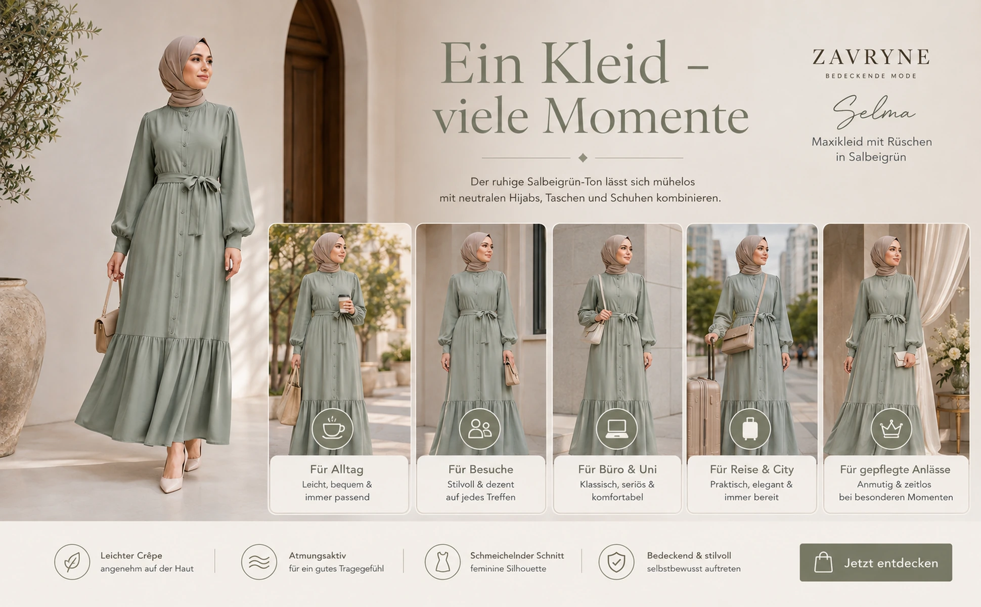 Ein Kleid – viele Momente