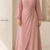 Tulip Dress – Rose – Vorderansicht | ZAVRYNE Deutschland