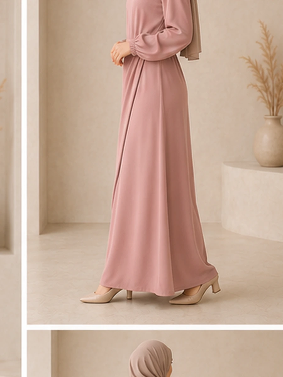 Tulip Dress – Rose – zweite Ansicht | ZAVRYNE Deutschland