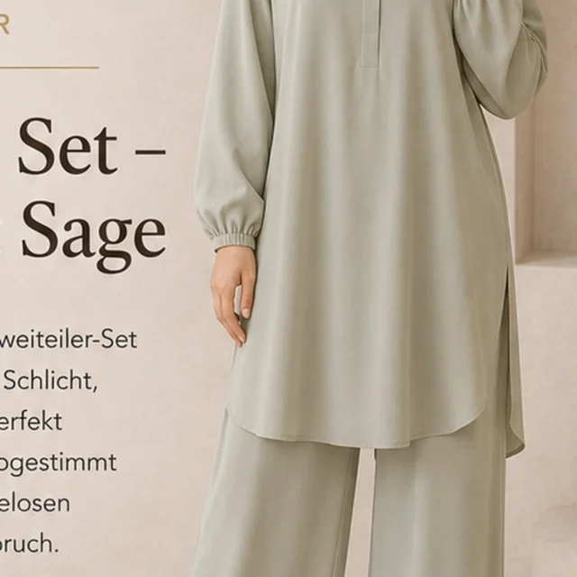 Vella Set – Light Sage in Light Sage – Vorderansicht | ZAVRYNE