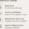 Wrap Abaya mit Ballonärmeln – Mocca – Passform und Vorteile | ZAVRYNE Deutschland