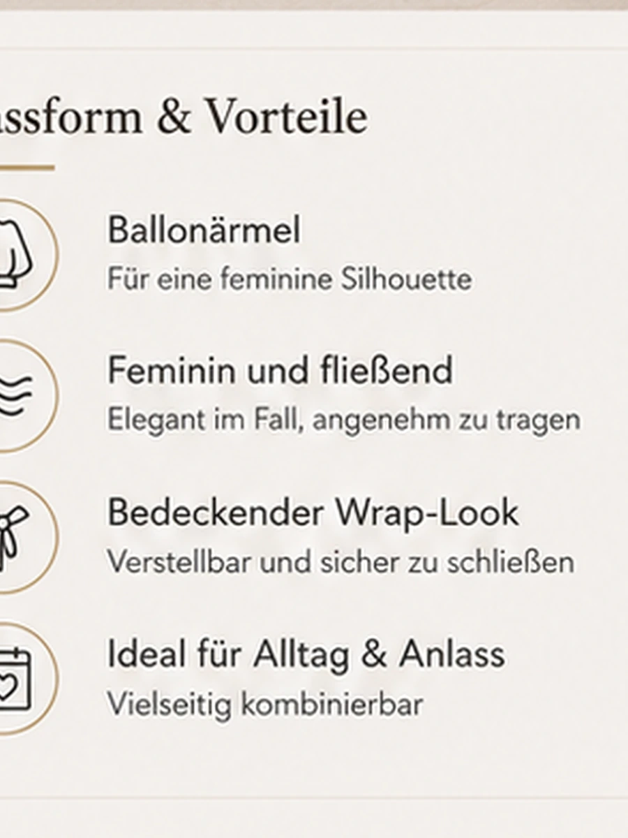 Wrap Abaya mit Ballonärmeln – Mocca – Passform und Vorteile | ZAVRYNE Deutschland