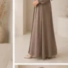 Wrap Abaya mit Ballonärmeln – Mocca – zweite Ansicht | ZAVRYNE Deutschland
