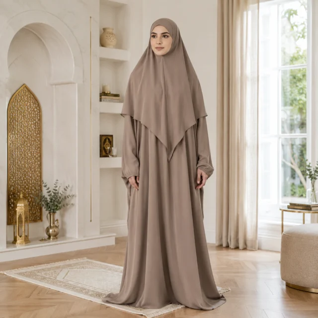 ZAVRYNE Yusra – Zweiteiliges Khimar-Gebetsset